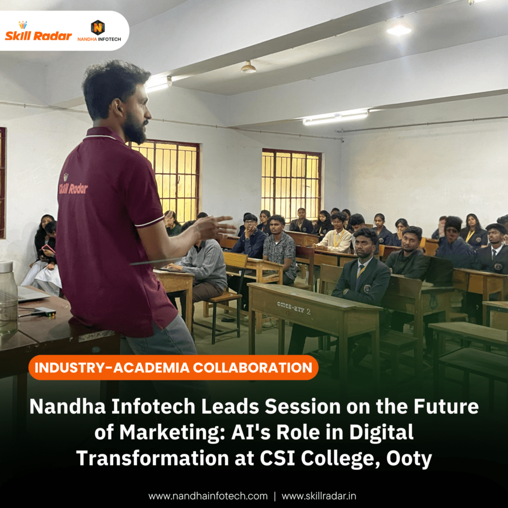 nandha infotech leads session on the future of marketing in csi college | ooty | nandhainfotech | coimbatore | web development | digital marketing